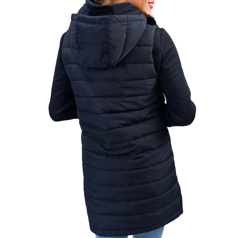 Harcour - Boliva women's long sleeveless down jacket black