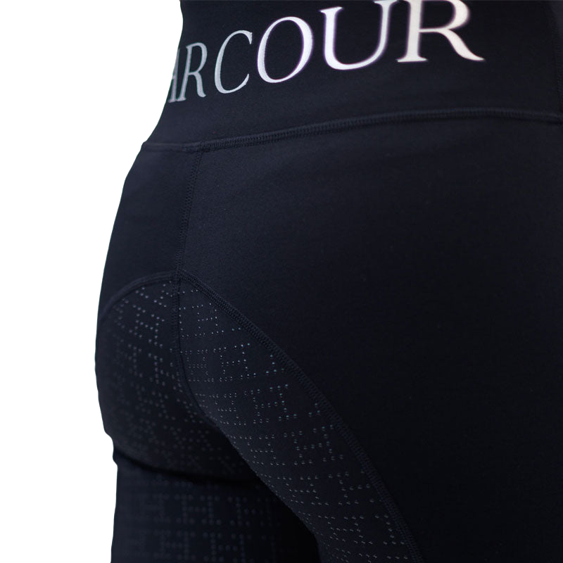 Harcour - Women's full grip fleece Pakita riding leggings black