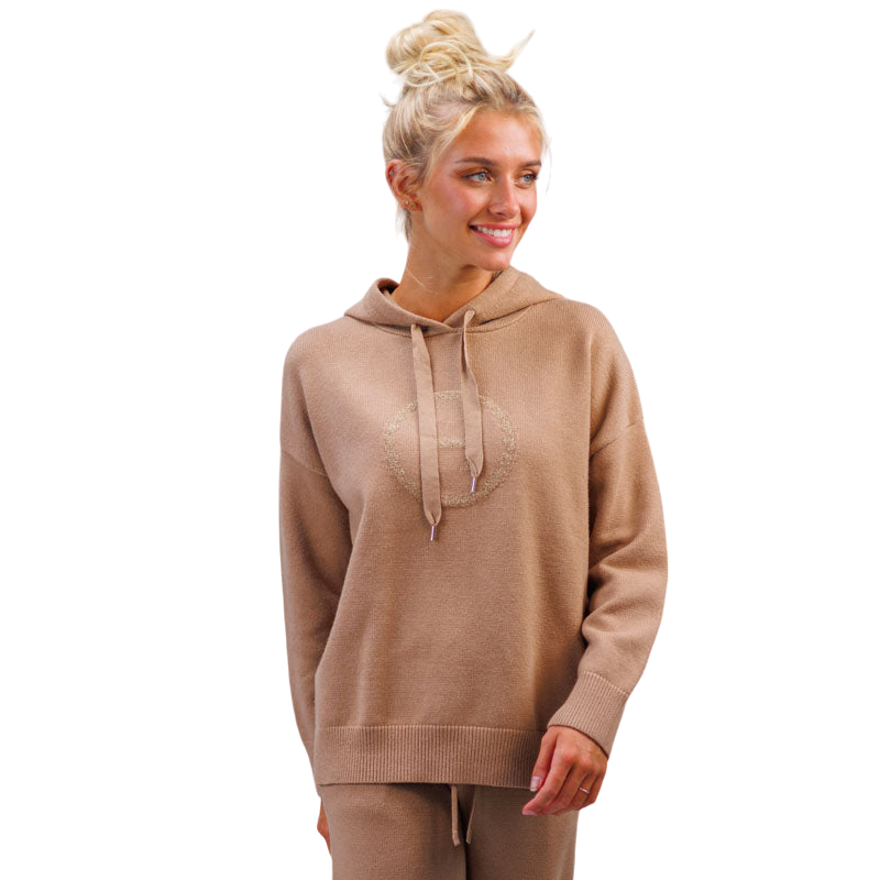 Harcour - Sweat à capuche femme Pretty camel