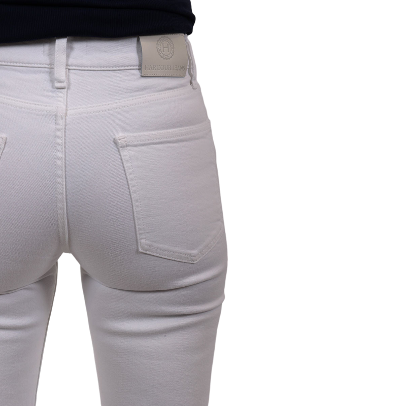 Harcour - Jean mom femme Juliette blanc | - Ohlala