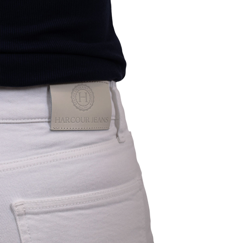 Harcour - Jean mom femme Juliette blanc | - Ohlala