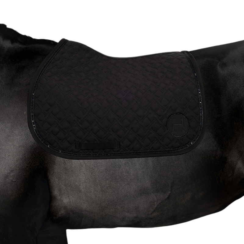 Harcour - Tapis de selle Saphir noir | - Ohlala