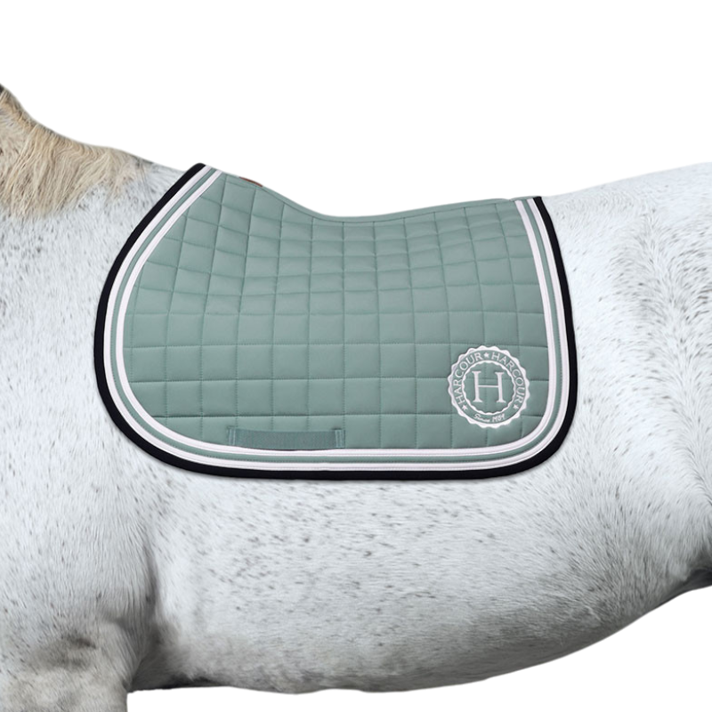 Harcour - Tapis de selle Soft gris vert | - Ohlala