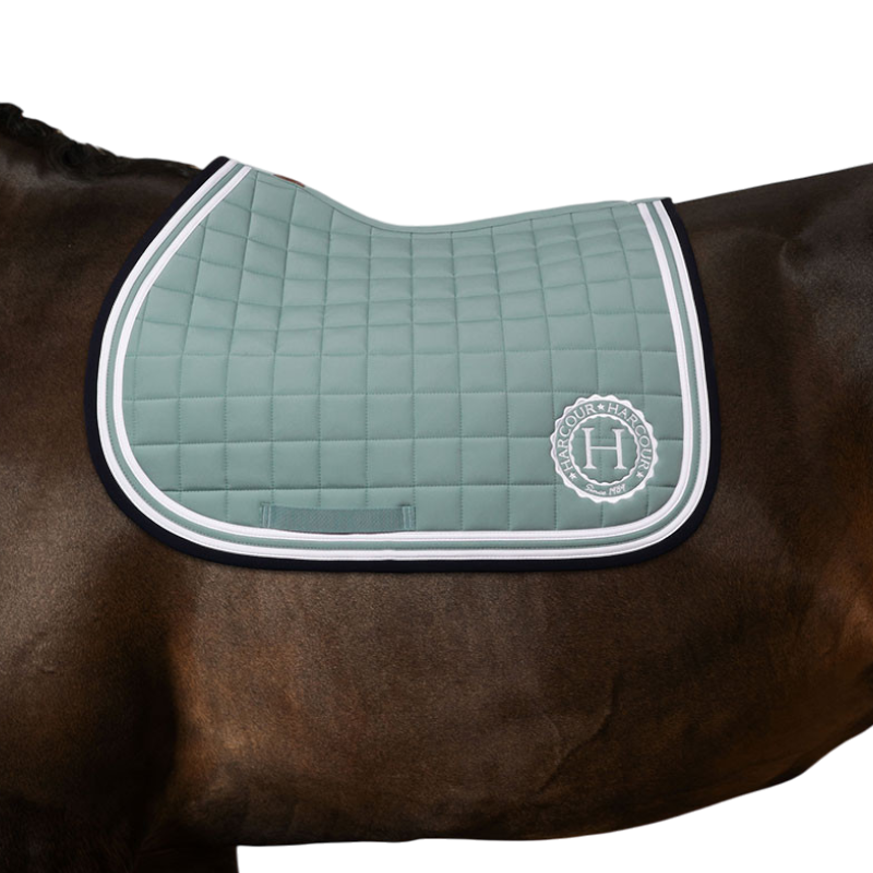 Harcour - Tapis de selle Soft gris vert | - Ohlala