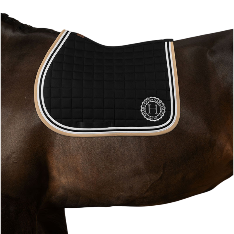 Harcour - Tapis de selle Soft noir | - Ohlala