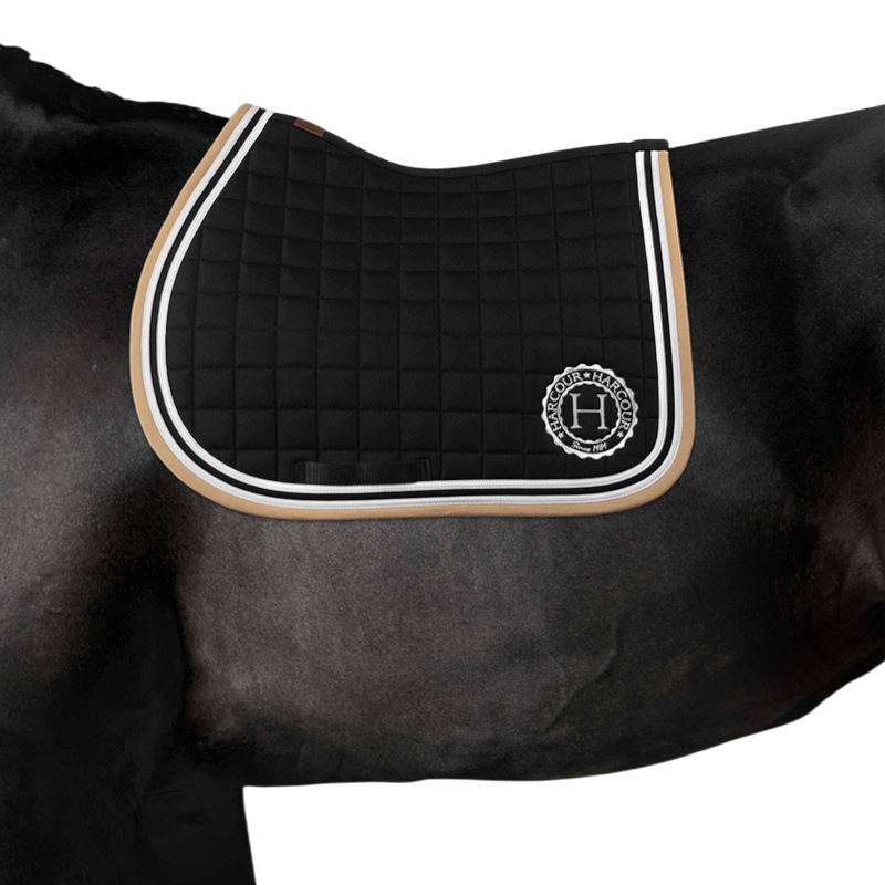 Harcour - Tapis de selle Soft noir | - Ohlala