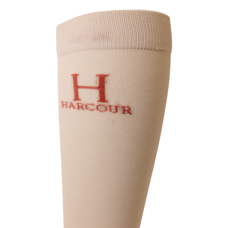 Harcour - Chaussettes d'équitation Badminton coquillage (x2) | - Ohlala