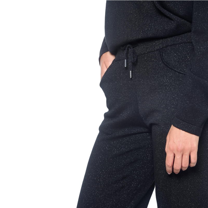 Harcour - Jogging femme Joggi noir shiny | - Ohlala