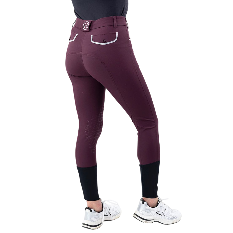 Harcour - Pantalon d'équitation femme Jaltika aubergine | - Ohlala