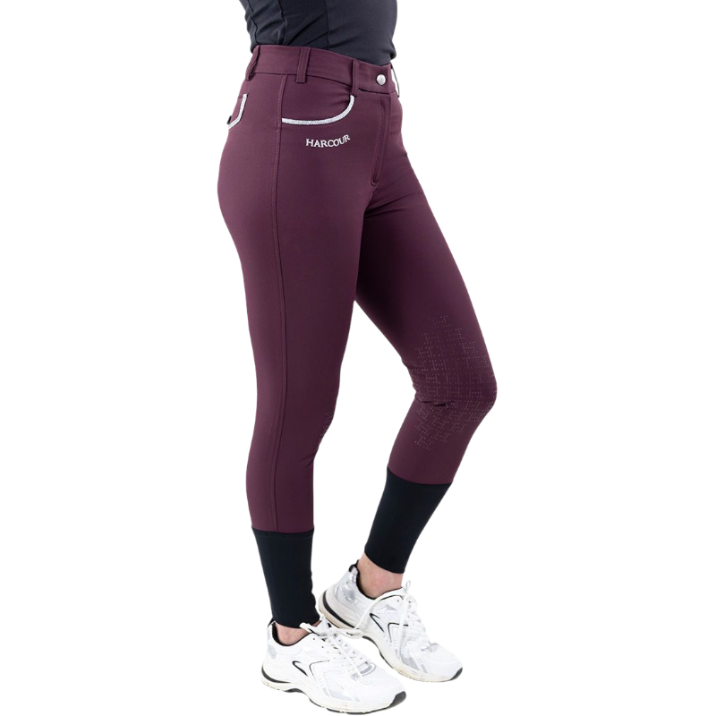Harcour - Pantalon d'équitation femme Jaltika aubergine | - Ohlala