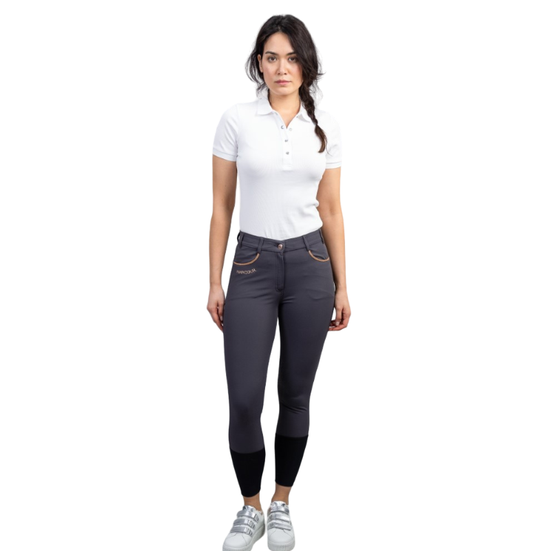 Harcour - Pantalon d'équitation femme Jaltika dark grey/ rose gold | - Ohlala