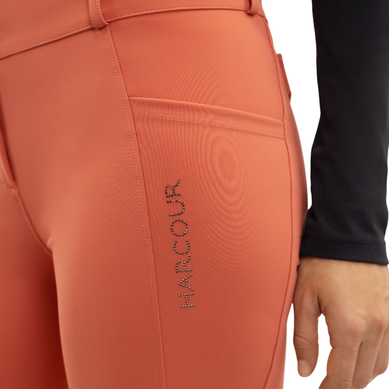 Harcour - Pantalon d'équitation femme Ludivine pamplemousse | - Ohlala