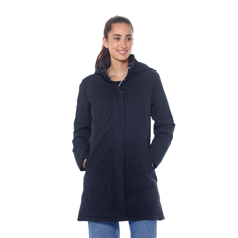Harcour - Parka longue femme Pich noir | - Ohlala