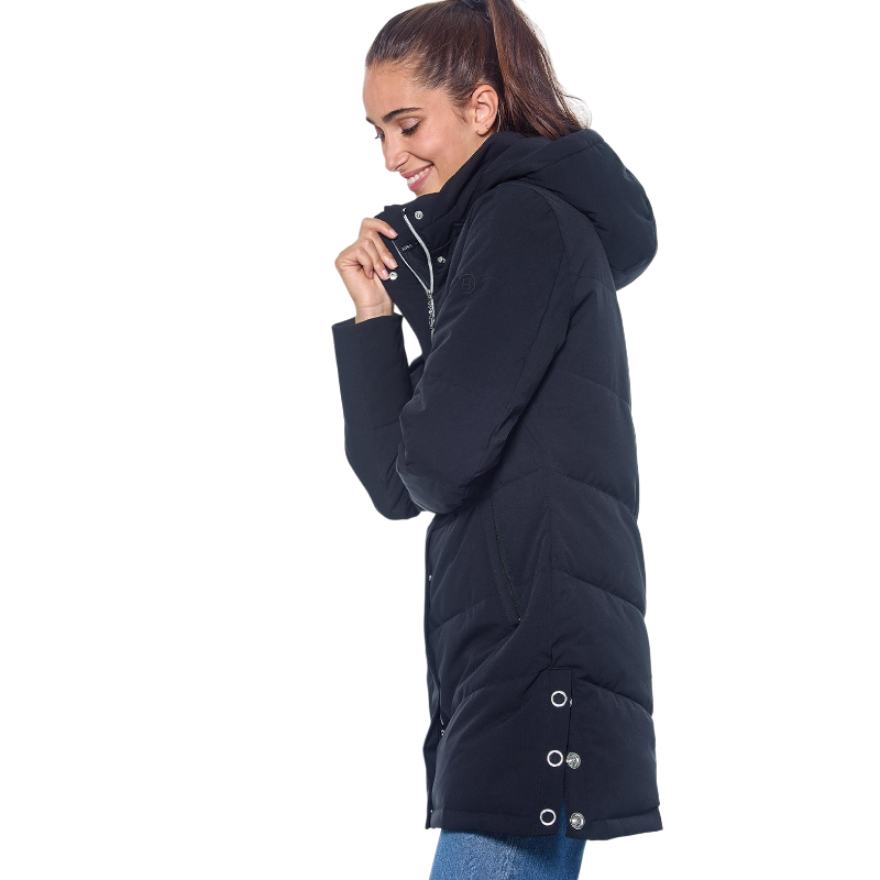 Harcour - Parka longue femme Pich noir | - Ohlala