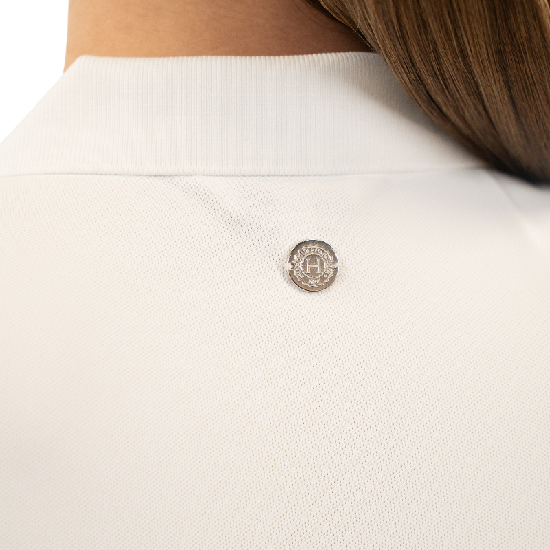 Harcour - Polo manches courtes femme Bridget blanc | - Ohlala