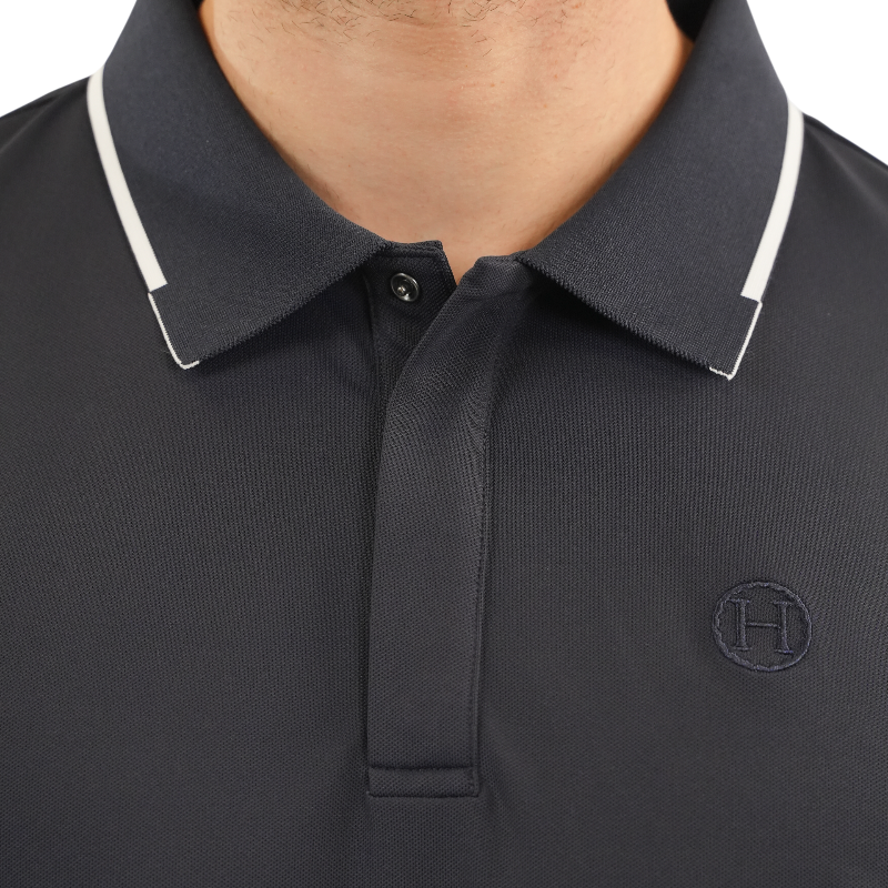 Harcour - Polo manches courtes homme Ben marine | - Ohlala
