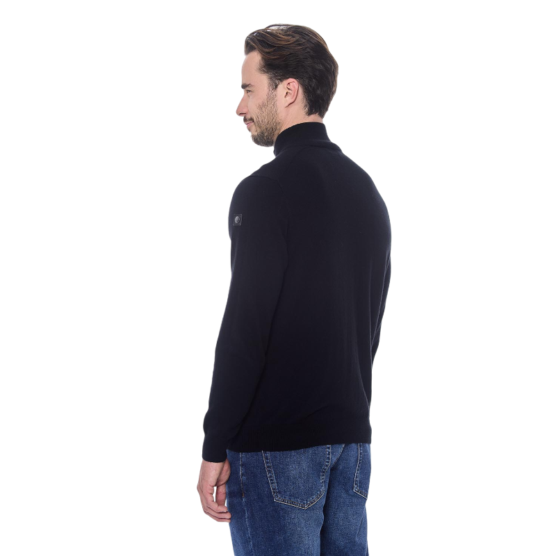 Harcour - Pull manches longues homme Parmo noir | - Ohlala