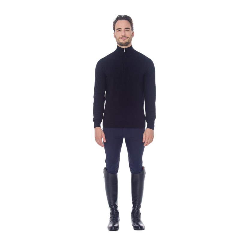 Harcour - Pull manches longues homme Parmo noir | - Ohlala
