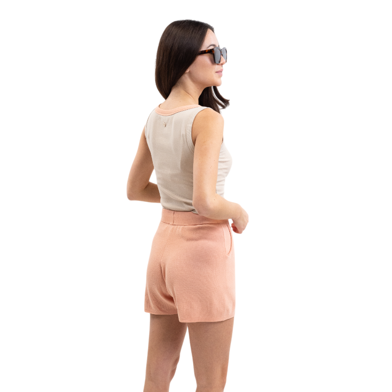 Harcour - Short femme Saya abricot | - Ohlala