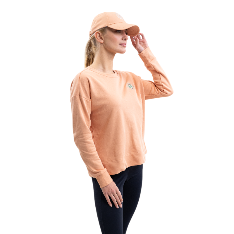 Harcour - Sweat manches longues femme Santana abricot | - Ohlala