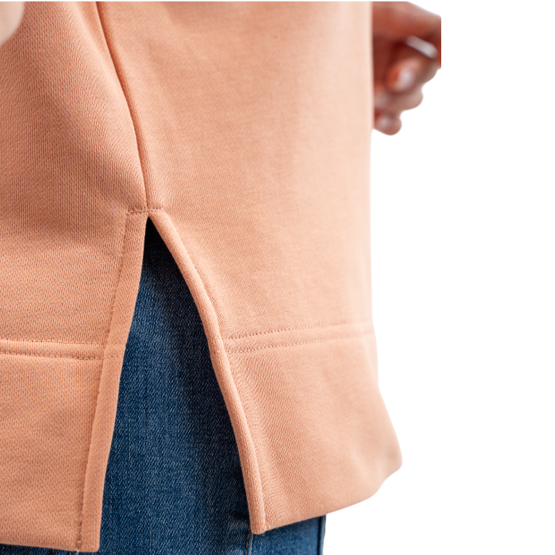 Harcour - Sweat manches longues femme Santana abricot | - Ohlala