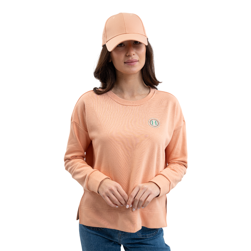 Harcour - Sweat manches longues femme Santana abricot | - Ohlala
