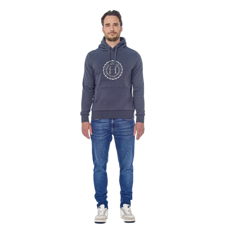 Harcour - Sweat manches longues unisexe Samy gris anthracite | - Ohlala