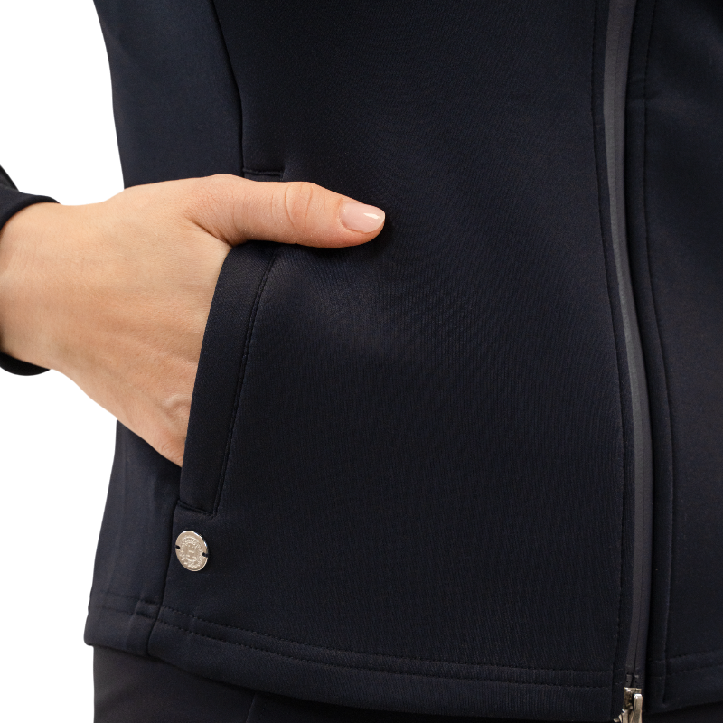 Harcour - Sweat zippé femme Bryssea marine | - Ohlala