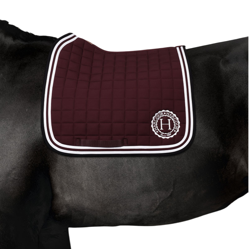 Harcour - Tapis de dressage Soft aubergine | - Ohlala