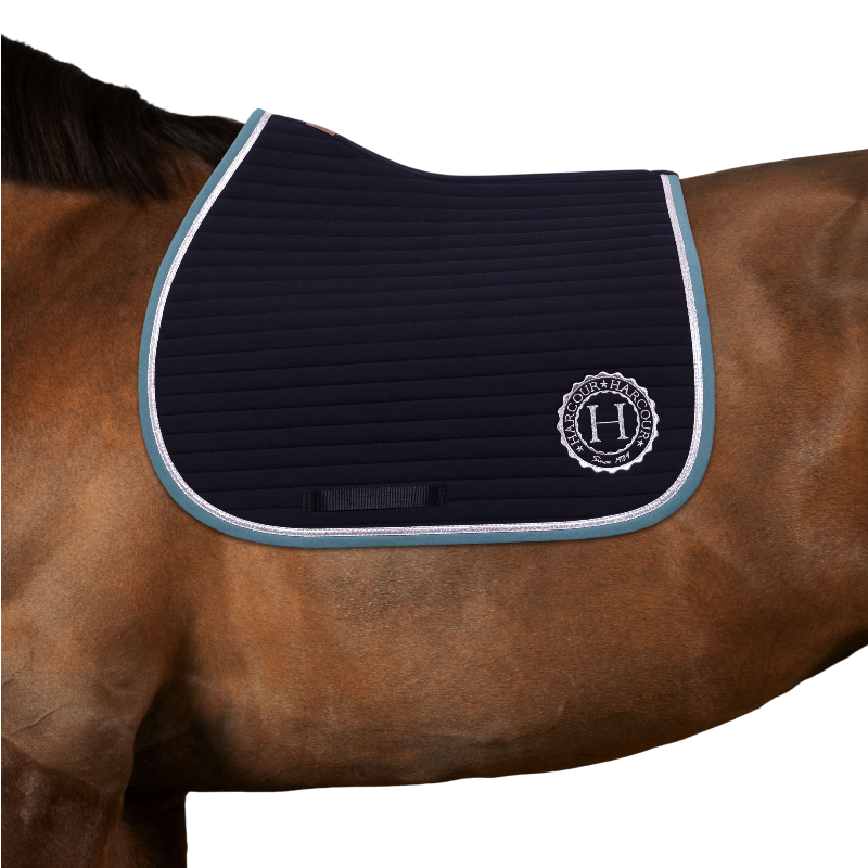 Harcour - Tapis de selle Karembar marine/ peacock | - Ohlala