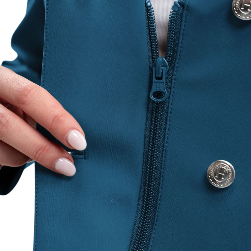 Harcour - Veste de concours femme Jismy bleu lagon | - Ohlala