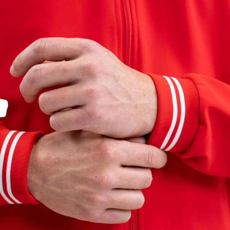 Harcour - Veste manches longues unisexe Swiss Equestrian Friends Menthue rouge | - Ohlala