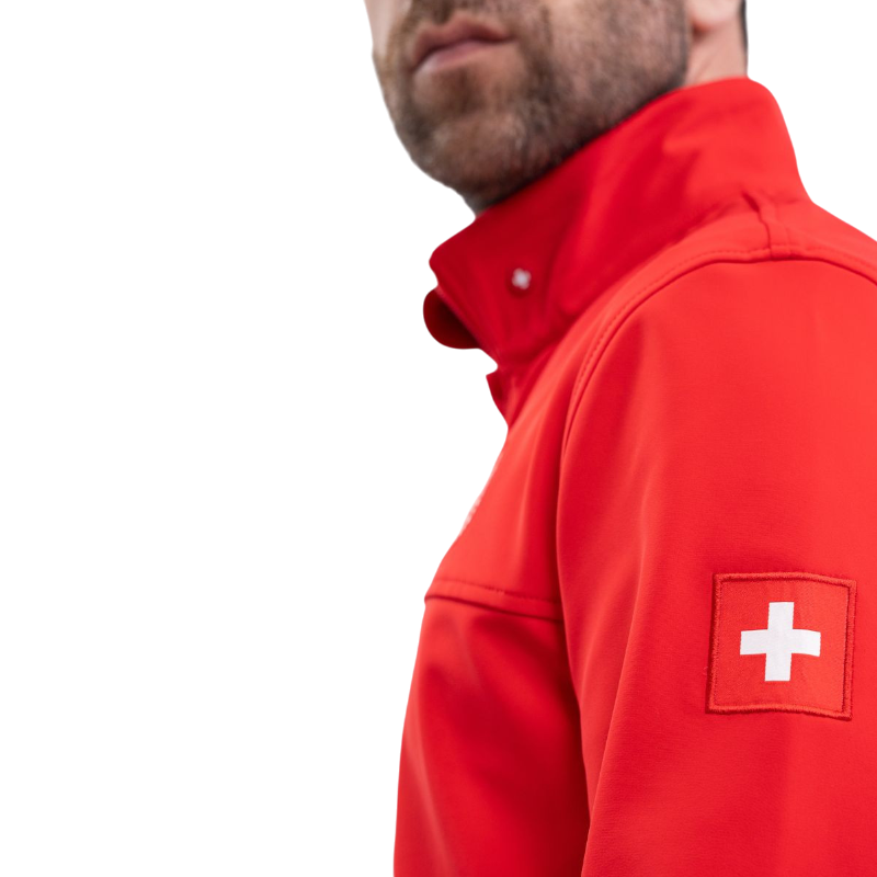 Harcour - Veste manches longues unisexe Swiss Equestrian Friends Menthue rouge | - Ohlala