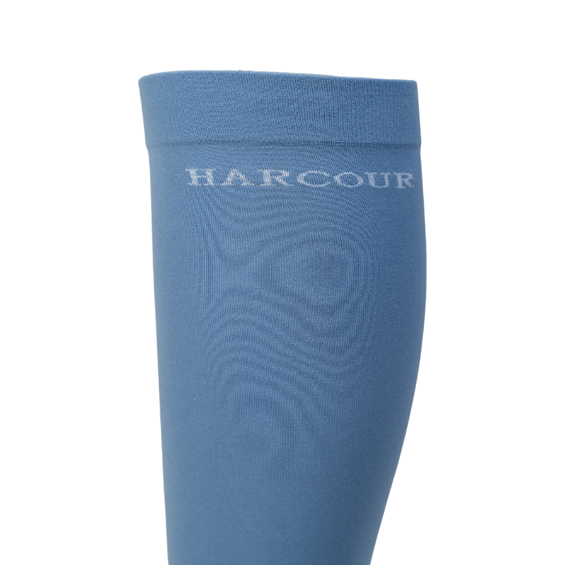 Harcour - Chaussettes d'équitation Vaya bleu français (x2)