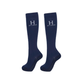 Harcour - Chaussettes d'équitation Hickstead marine (x1)