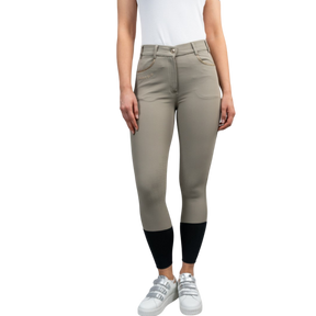 Harcour - Pantalon d'équitation femme Jaltika beige/ light gold