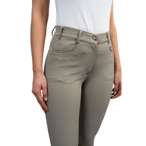 Harcour - Pantalon d'équitation femme Jaltika beige/ light gold