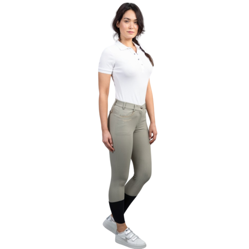 Harcour - Pantalon d'équitation femme Jaltika beige/ light gold | - Ohlala