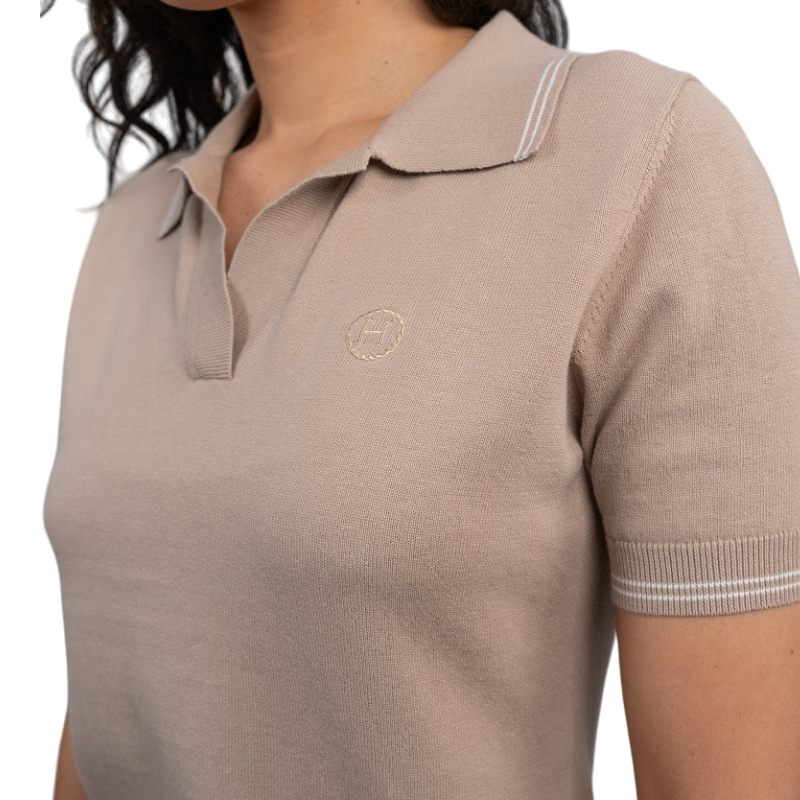 Harcour - Polo femme Shark latte | - Ohlala