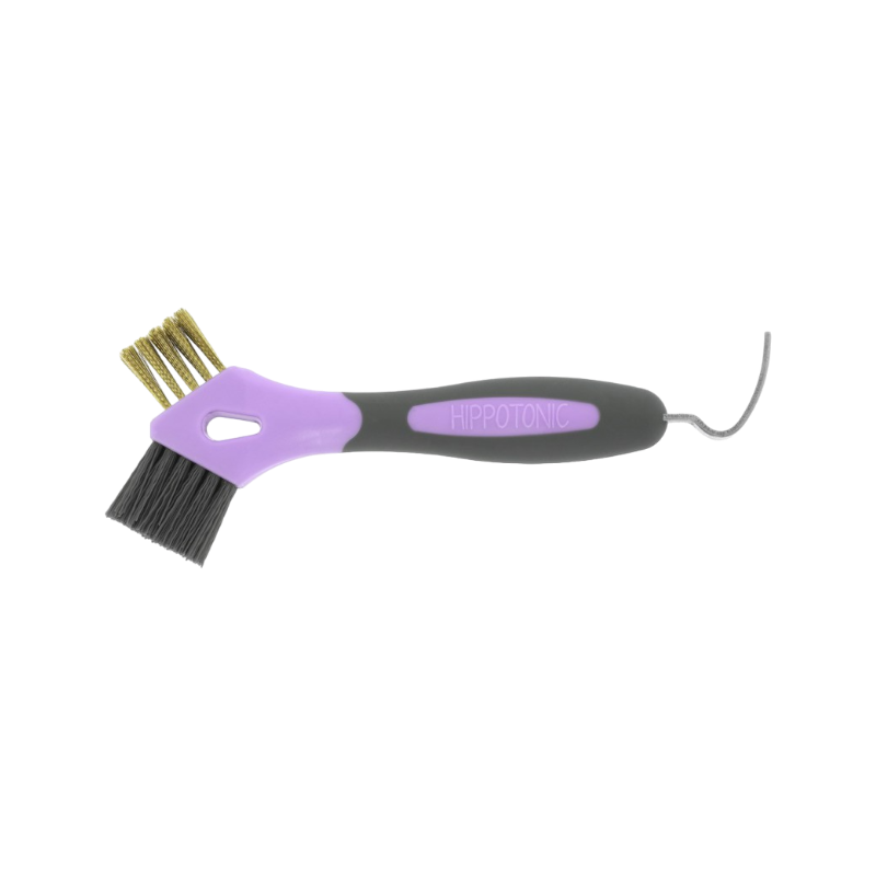 Hippotonic - Cure pied brosse métal 3 en 1 violet | - Ohlala