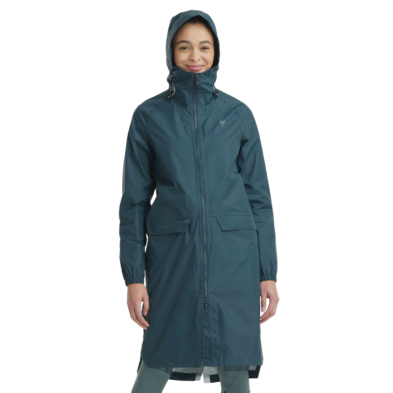 Horse Pilot - Blouson long imperméable femme Raintech marine