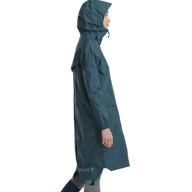 Horse Pilot - Blouson long imperméable femme Raintech marine