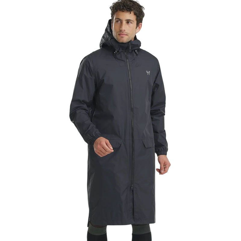 Horse Pilot - Blouson long imperméable homme Raintech noir | - Ohlala