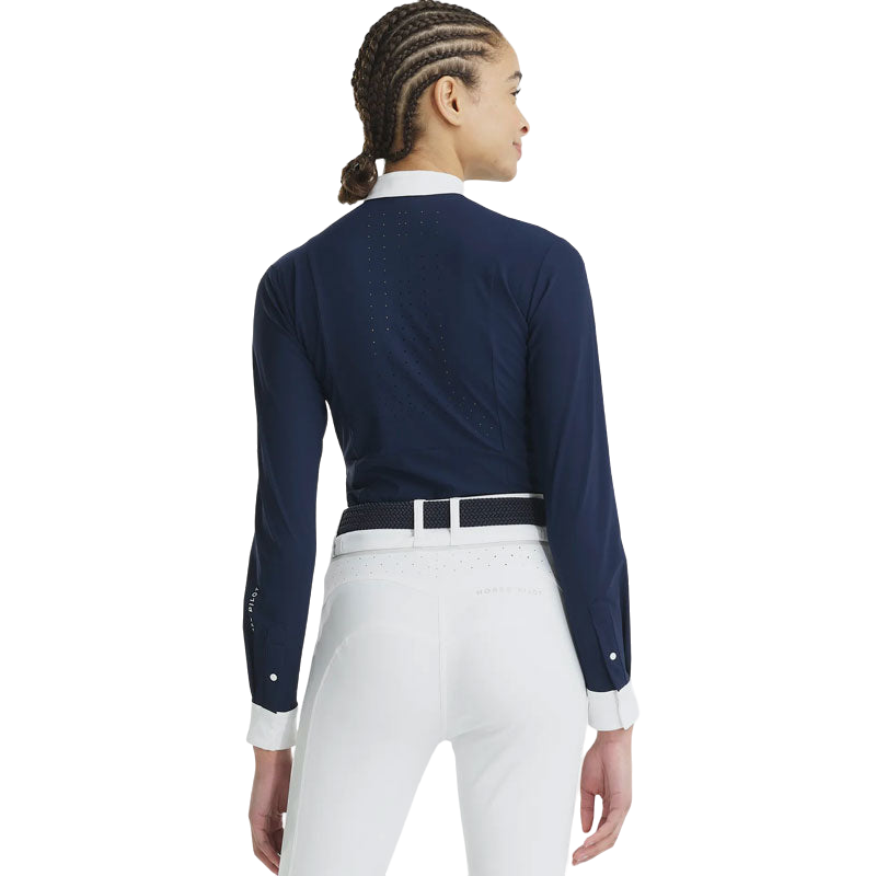 Horse Pilot - Chemise manches longues femme Aerolight marine | - Ohlala