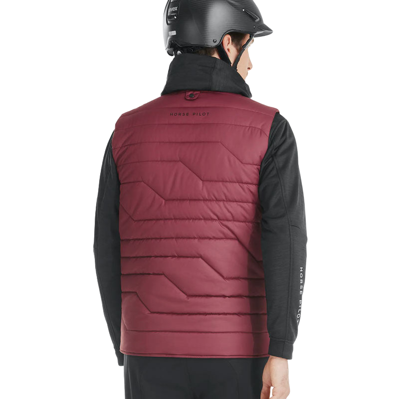 Horse Pilot - Doudoune sans manches homme E-Kelvin bordeaux (sans batterie)