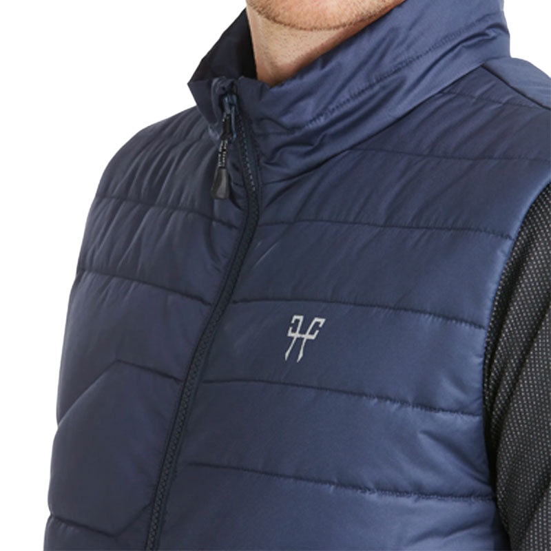 Horse Pilot - Men's E-Kelvin navy sleeveless down jacket (without battery)