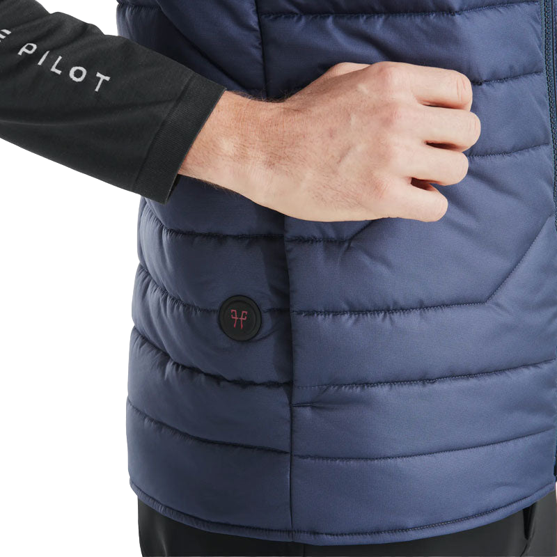 Horse Pilot - Men's E-Kelvin navy sleeveless down jacket (without battery)