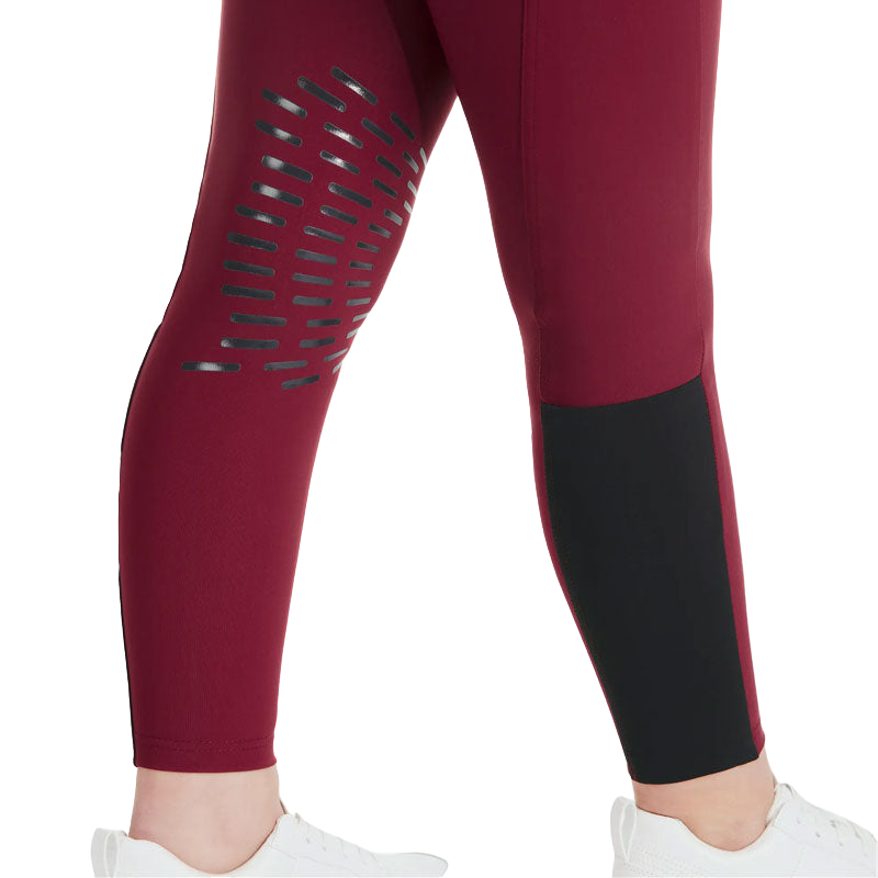 Horse Pilot - Pantalon d'équitation fille X-Design bordeaux