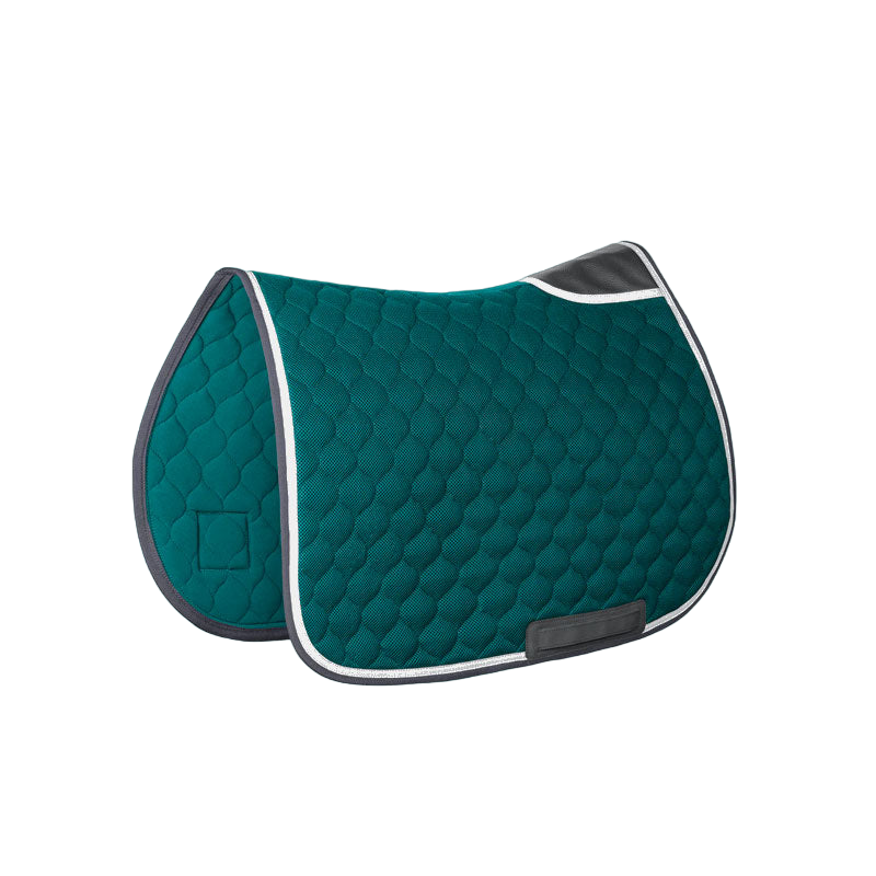 Horse Pilot - Tapis de selle mesh vert marrocain/ noir | - Ohlala