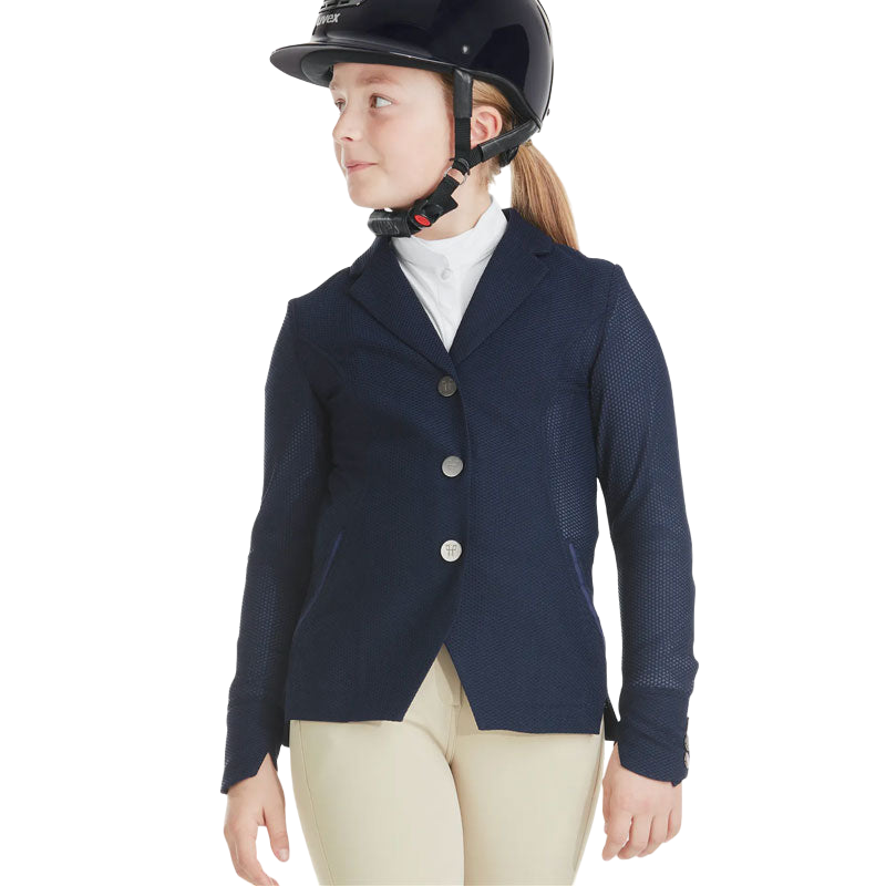 Horse Pilot - Veste de concours fille Aeromesh marine